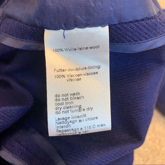 Akris Punto blue Wool blazer jacket Sz 10 NWOT - Picture 8 of 13